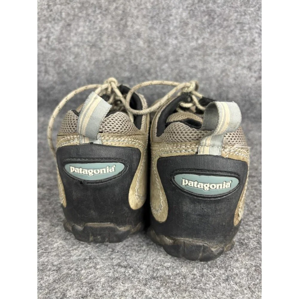 Patagonia Shoes Mens Size 8.5 Brown Mesh Suede‎ Hiking Trail Vibram Sole Outdoor